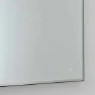 Quadratischer Wandspiegel mit Milchglasrahmen Made in Italy - Mirro Viadurini