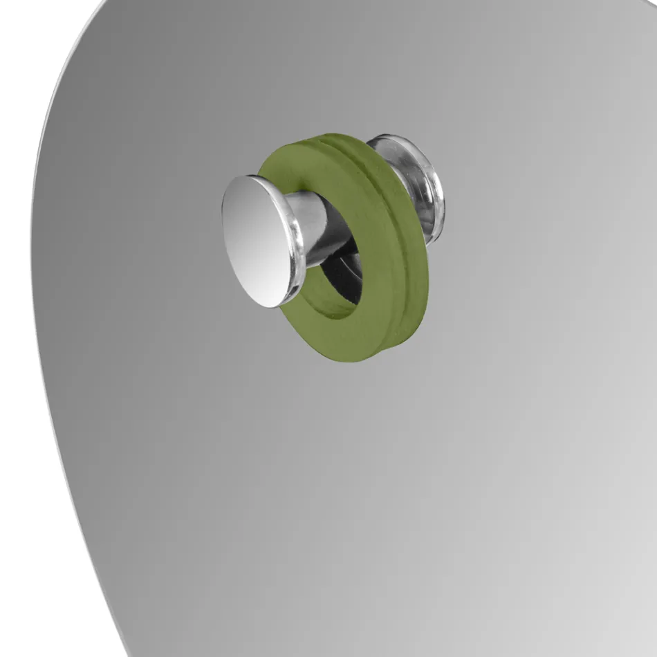 Runder Wandspiegel abgeschrägtes schlichtes Design Made in Italy - Odile Viadurini