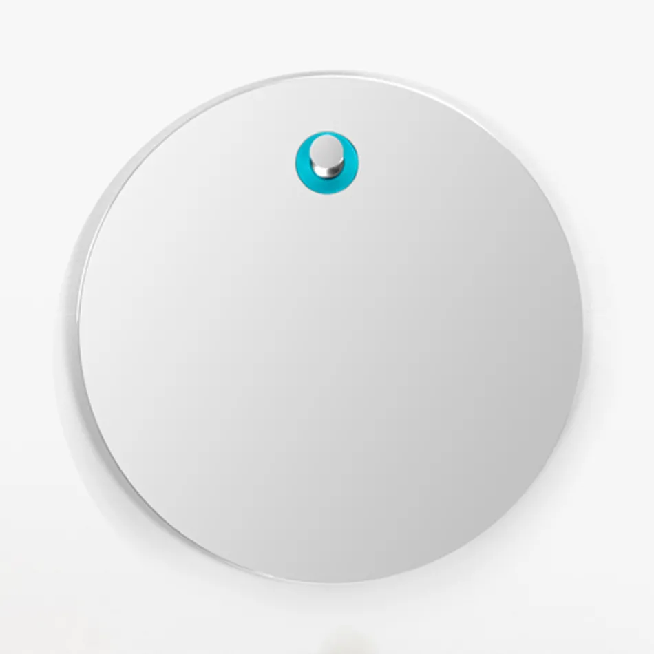 Runder Wandspiegel abgeschrägtes schlichtes Design Made in Italy - Odile Viadurini