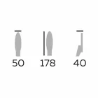 Design Bodenspiegel aus Eschenholz und Metall Made in Italy - Cuspide Viadurini