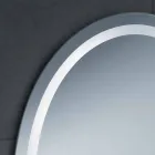 Modernes Design-Spiegel mit Pura Badezimmer LED-Beleuchtung Viadurini