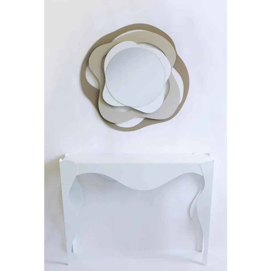 Spiegel in modernem Design aus dreifarbigem Eisen, hergestellt in Italien - Gertrude Viadurini