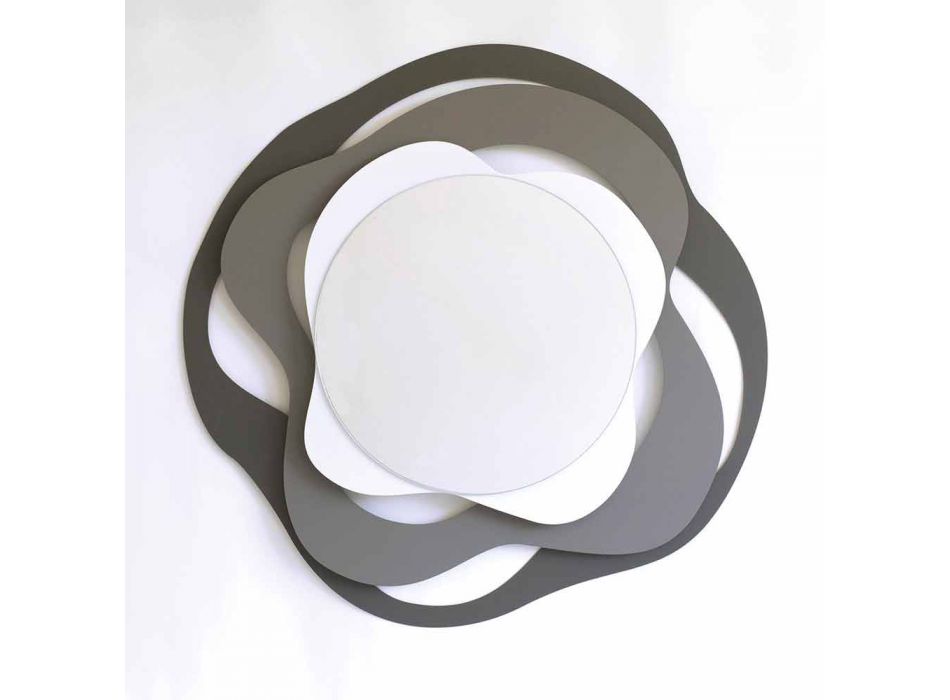 Spiegel in modernem Design aus dreifarbigem Eisen, hergestellt in Italien - Gertrude Viadurini