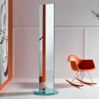 Freistehender doppelseitiger Spiegel mit luxuriösem Rontante-Glasfuß - Gaudenzio Viadurini