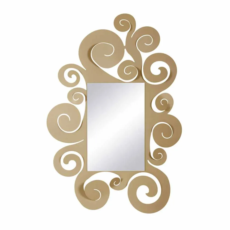 Moderner Wandspiegel aus farbigem Eisen Made in Italy - Tiziano Viadurini