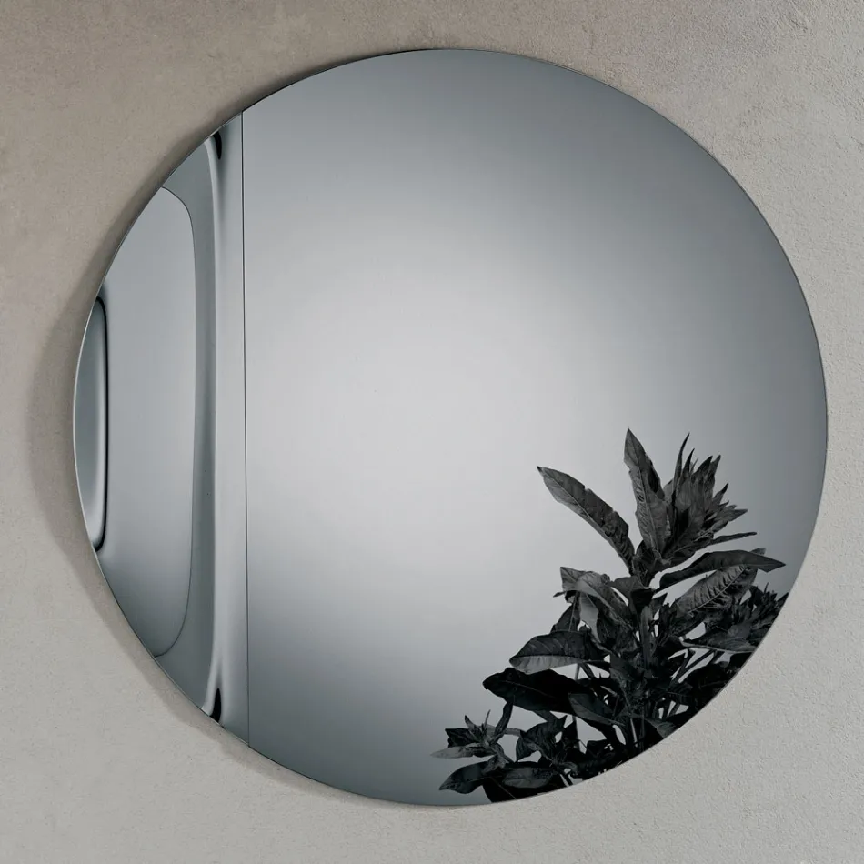 Hergestellt in Italien, Spiegel aus Wellenglas - Candida Viadurini