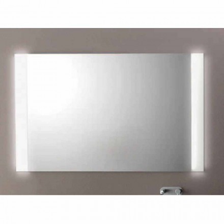 Moderner Badezimmerspiegel mit LED-Leuchten, L1200xh.900 mm, Achat Viadurini
