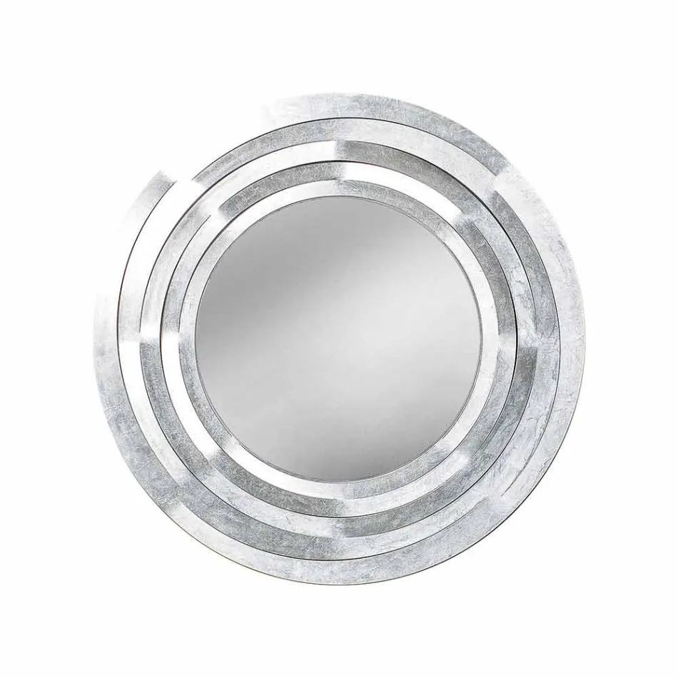 Moderner runder Wandspiegel aus farbigem Eisen Made in Italy - Oregano Viadurini