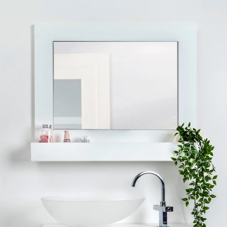Horizontaler Plexiglas-Wandspiegelbehälter, hergestellt in Italien - Kiran Viadurini
