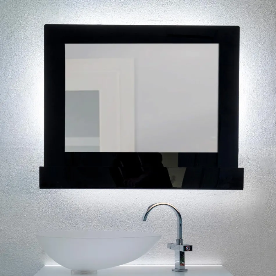 Horizontaler Plexiglas-Wandspiegelbehälter, hergestellt in Italien - Kiran Viadurini
