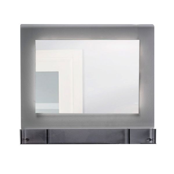Horizontaler plexiglas-wandspiegelbehälter, hergestellt in italien - kiran