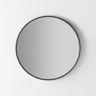 Wandspiegel mit Hintergrundbeleuchtung und schwarzem Rahmen Made in Italy - Riflessi Viadurini