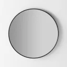 Wandspiegel mit Hintergrundbeleuchtung und schwarzem Rahmen Made in Italy - Riflessi Viadurini