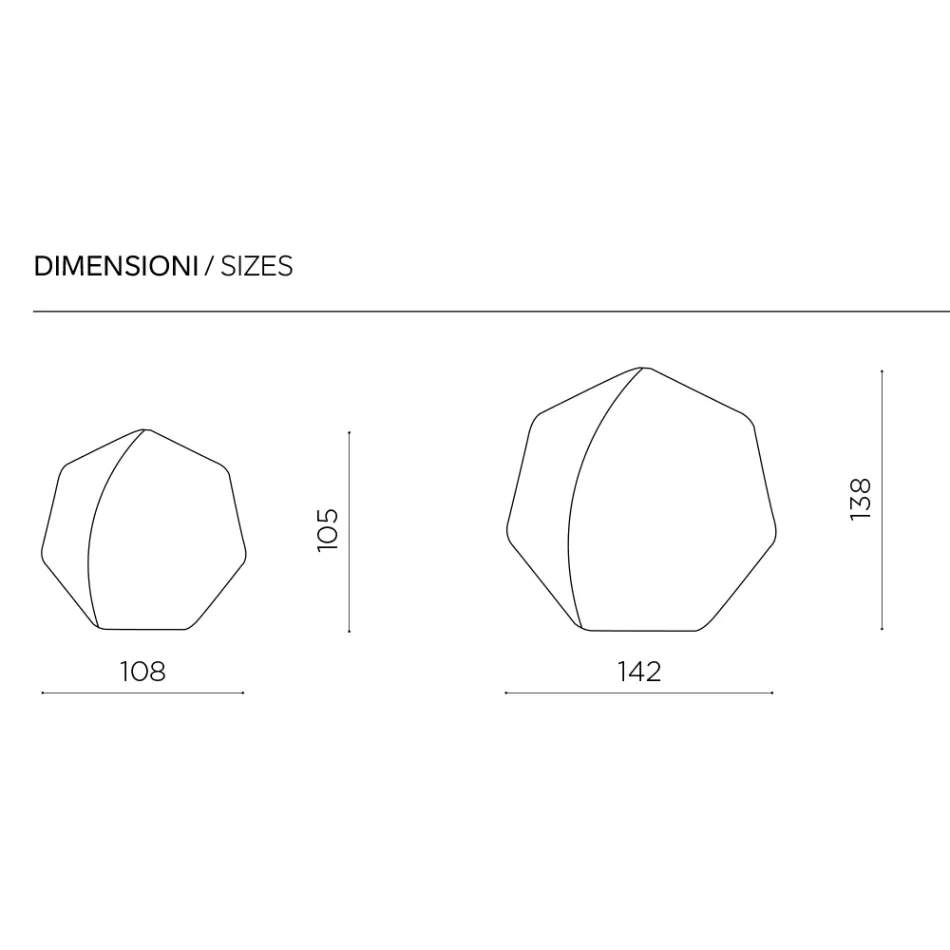 Unregelmäßiger, polygonaler Spiegel mit abgeschrägten Ecken, hergestellt in Italien – Calyra Viadurini