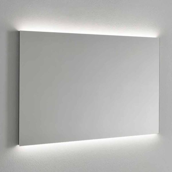 Led-beleuchteter wandspiegel, stahlrahmen made in italy - tundra