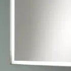 Rechteckiger Wandspiegel Metallrahmen verschiedene Farben und LED-Licht - Renga Viadurini