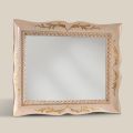 Rechteckiger Spiegel aus weißem Holz im klassischen Stil Made in Italy - Florence