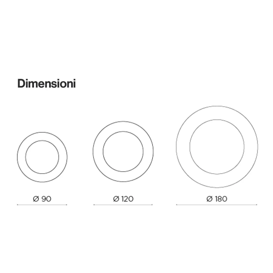 Runder Spiegel mit gewelltem Glasrahmen, hergestellt in Italien - Adelma Viadurini