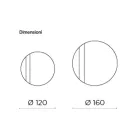 Runder Spiegel mit Netzeinsatz, hergestellt in Italien – Brigitta Viadurini