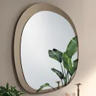 Geformter Spiegel aus zwei überlappenden Glasscheiben, hergestellt in Italien - Alida Viadurini