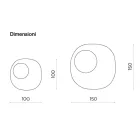 Geformter Spiegel mit gewelltem Glaseinsatz, hergestellt in Italien - Adalberta Viadurini