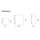 Geformter Spiegel mit gestreiftem Einsatz, hergestellt in Italien – Alessia Viadurini