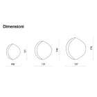 Abigaille-förmiger Spiegel mit Halbrahmen aus Fusingglas, hergestellt in Italien Viadurini