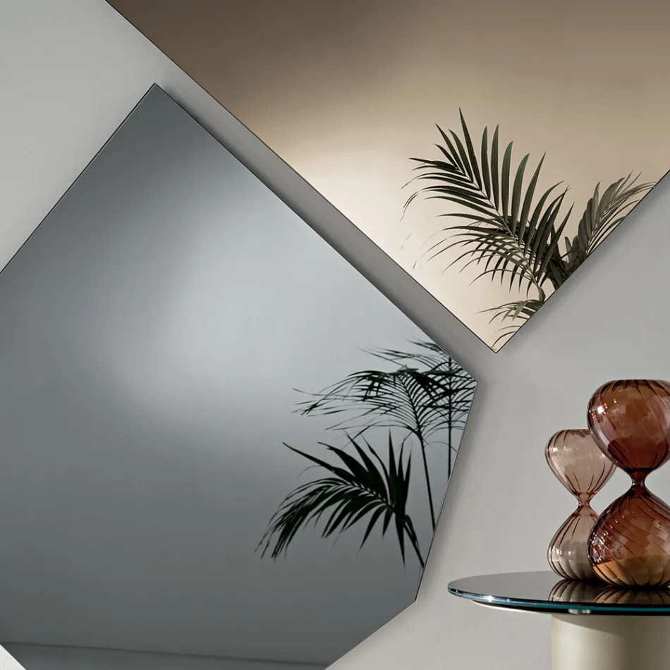 Geformter Spiegel, erhältlich in 2 Farben und 2 Größen - Bonella Viadurini