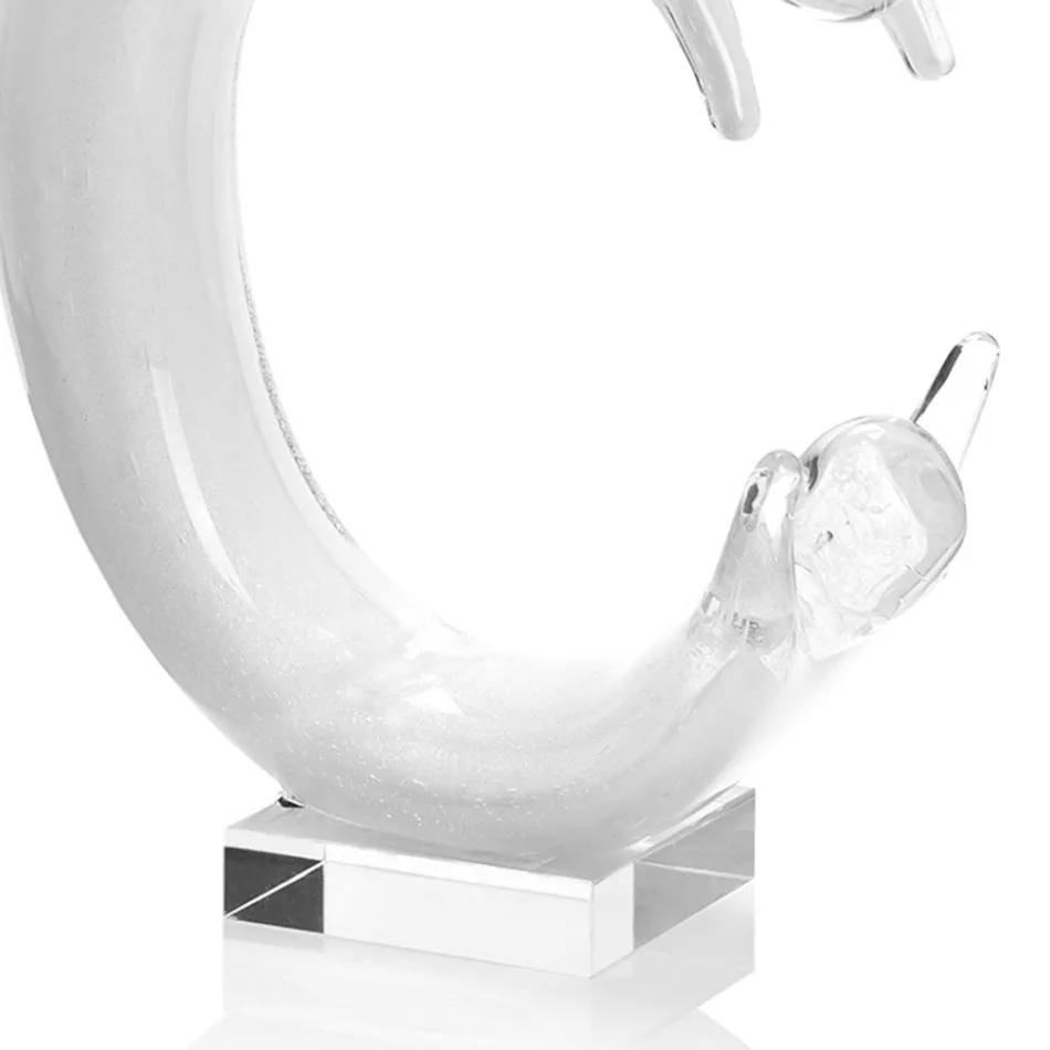 Statue Skulptur Ornament in farbigem Kristall-Luxus-Design - Kostenlos Viadurini