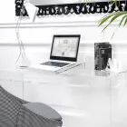 Laptopständer in transparentem oder geräuchertem Plexiglas Design 2 Stück - Nerdino Viadurini