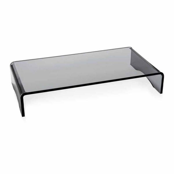 Monitorständer in transparentem oder geräuchertem plexiglas italienisches design - nerd
