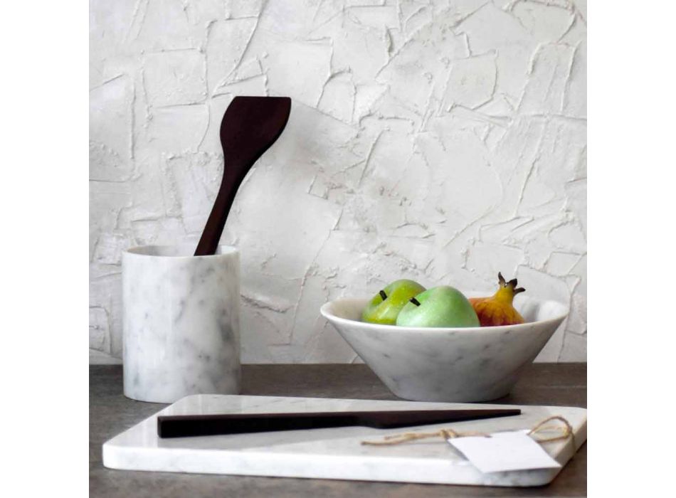 Schneidebrett in Carrarra White Marble von Made in Italy Design - Masha Viadurini