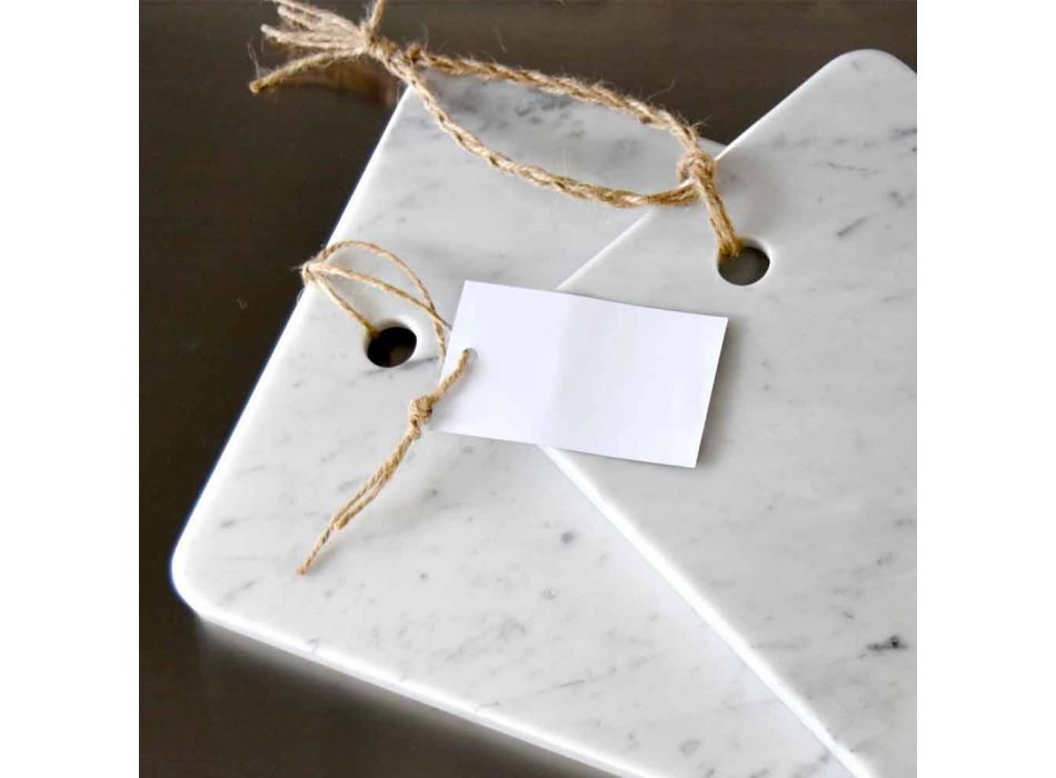 Schneidebrett in Carrarra White Marble von Made in Italy Design - Masha Viadurini