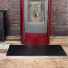 Ledermatte für Kamin / Herd Diva Made in Italy Viadurini