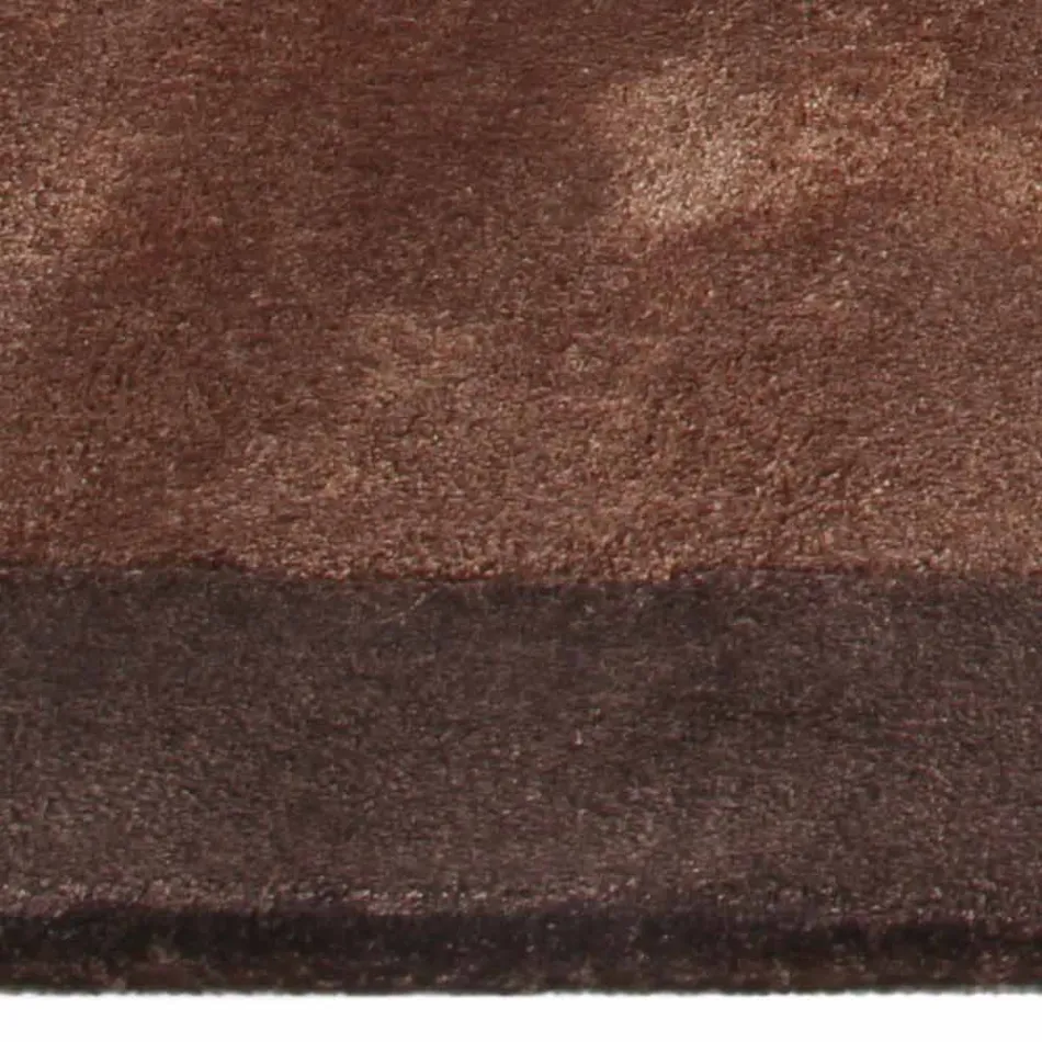 Umrandeter Teppich aus Baumwolle und farbiger Viskose für Wohnzimmer - Planetarium Viadurini