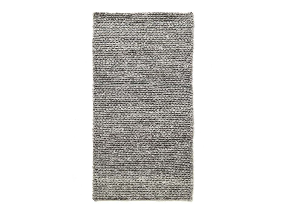 Moderner handgewebter Wohnzimmerteppich aus Polyester und Baumwolle – Tabatha Viadurini