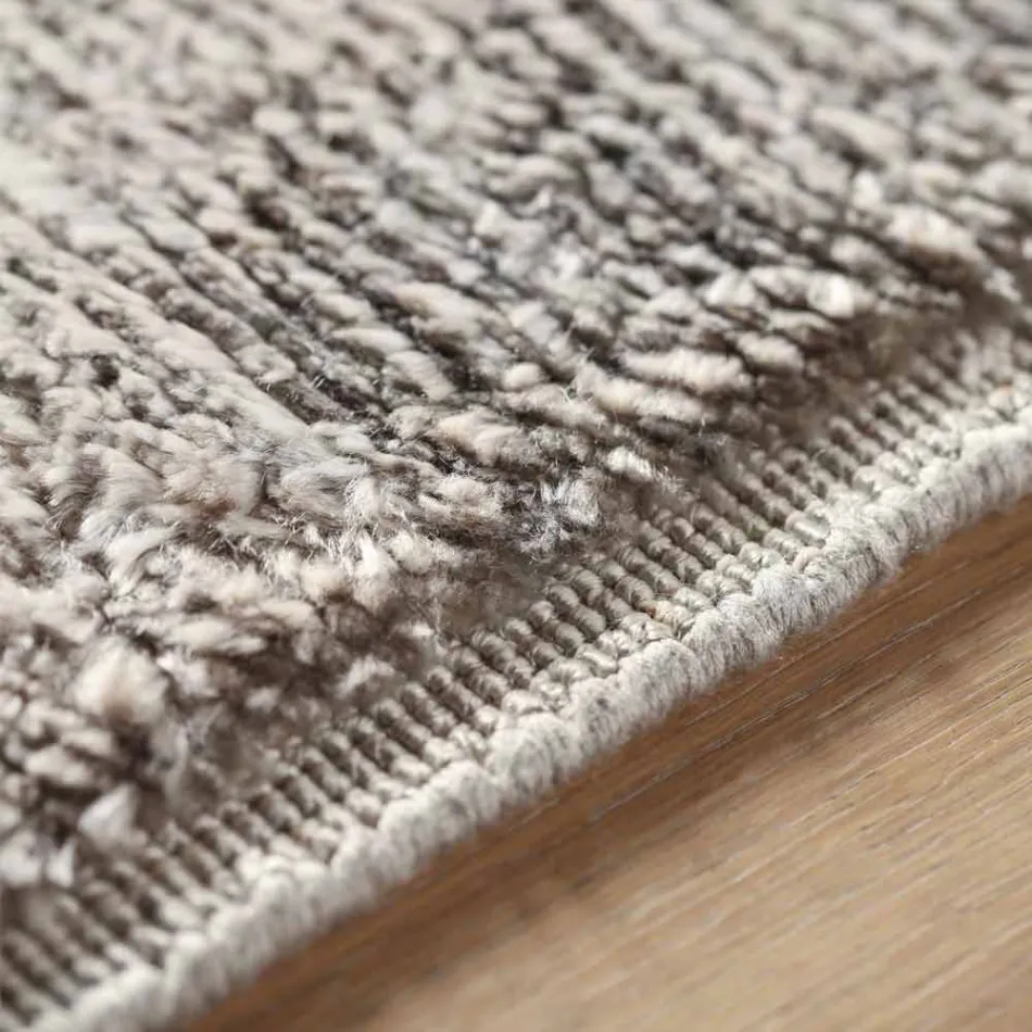 Farbiger und moderner Designteppich aus Seide und Baumwolle 2 Dimensionen - Zefiro Viadurini