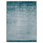 Farbiger und moderner Designteppich aus Seide und Baumwolle 2 Dimensionen - Zefiro Viadurini