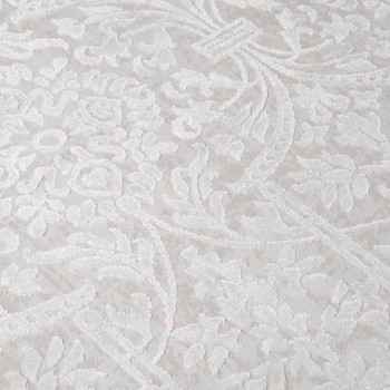 Designteppich mit beigem Design aus Polyester und Viskose - Okzitanien