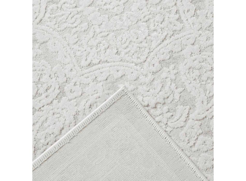 Designteppich mit beigem Design aus Polyester und Viskose - Okzitanien Viadurini