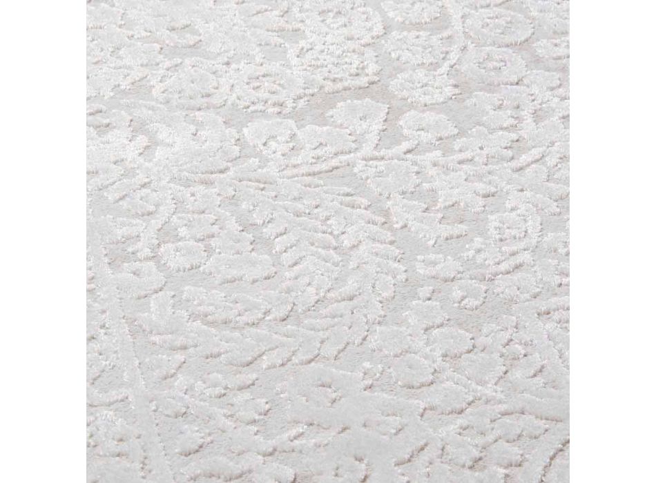 Designteppich mit beigem Design aus Polyester und Viskose - Okzitanien