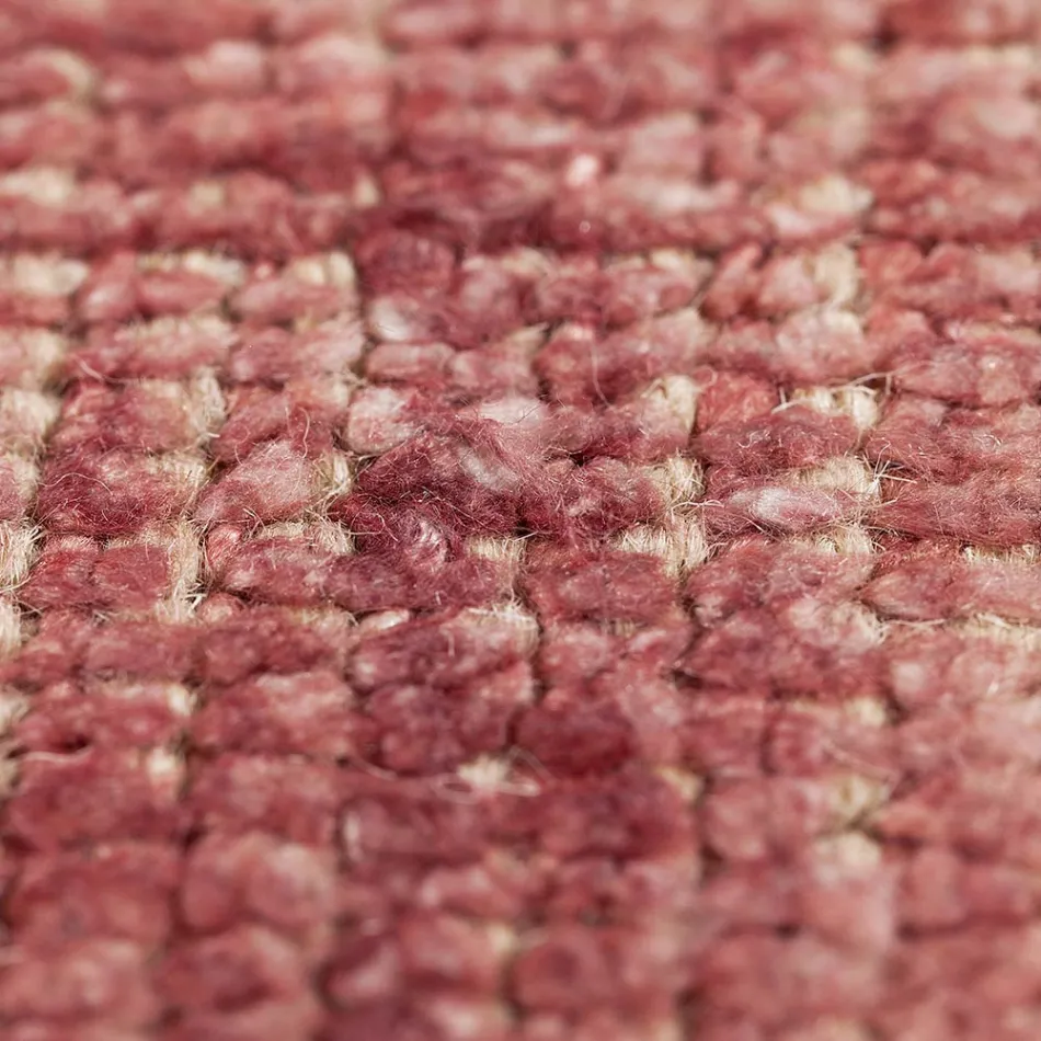 Handgefertigter Teppich, gewebt in Indien, hochwertige Wolle und Bambusseide – Anella Viadurini