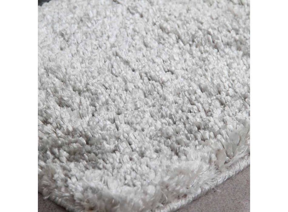Großer Teppich aus modernem Design aus Seide und Baumwolle, gefärbtes langes Haar - Etesia