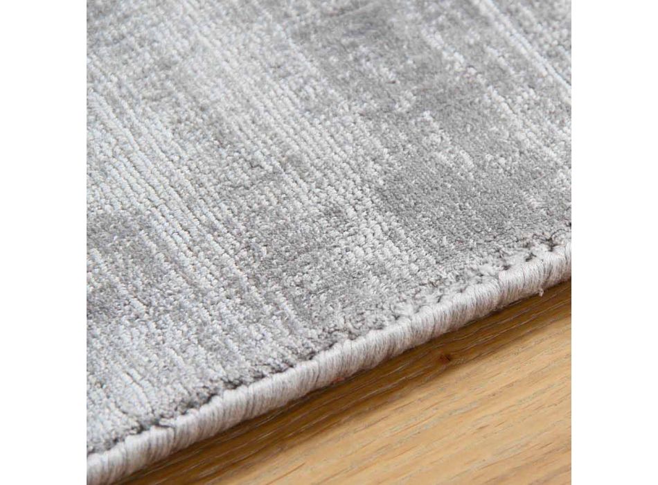Anpassbarer vielseitiger Teppich aus Viskose und Baumwolle - Mutter Viadurini