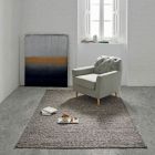 Moderner handgewebter Teppich aus Wolle und Baumwolle für das Wohnzimmer – Relikt Viadurini