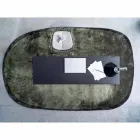 Ovaler Wohnzimmerteppich aus Polyamid mit Digitaldruck - Palmer Viadurini