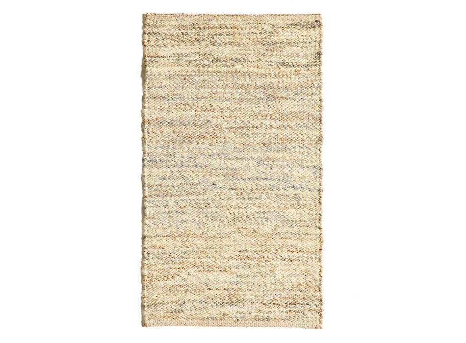 Rechteckiger Teppich aus modernem Design aus Wolle, Jute und Baumwolle für Wohnzimmer - Remino