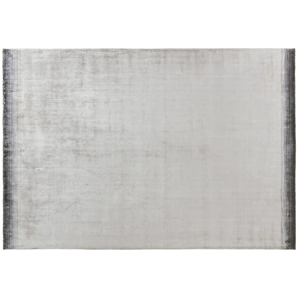 Handgefertigter Wohnzimmerteppich aus hochwertiger Viskose, gewebt in Indien – Bonnet Viadurini