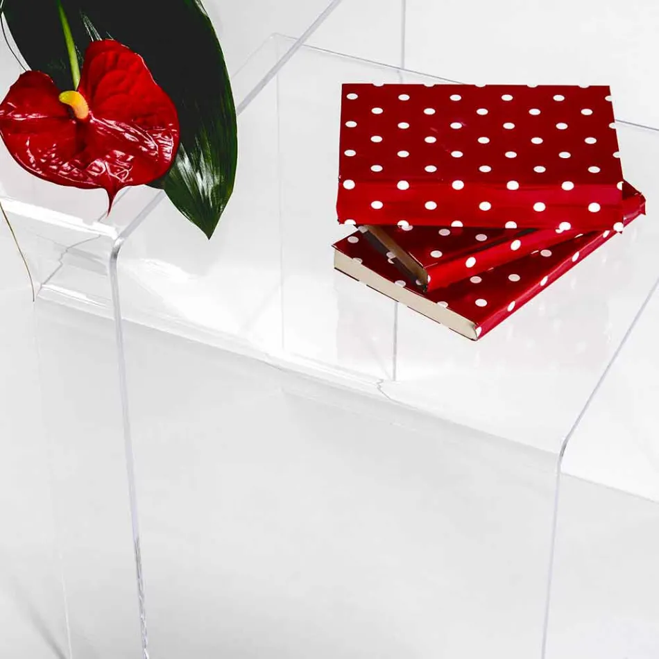 Designtische aus farbigem Plexiglas, hergestellt in Italien, Spinoso Viadurini