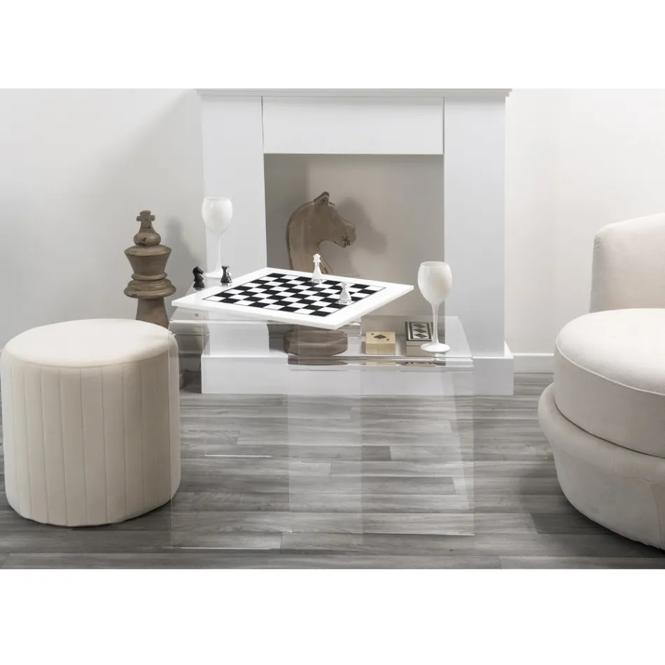 Design-Couchtische aus farbigem Plexiglas, hergestellt in Italien, Spinoso Viadurini